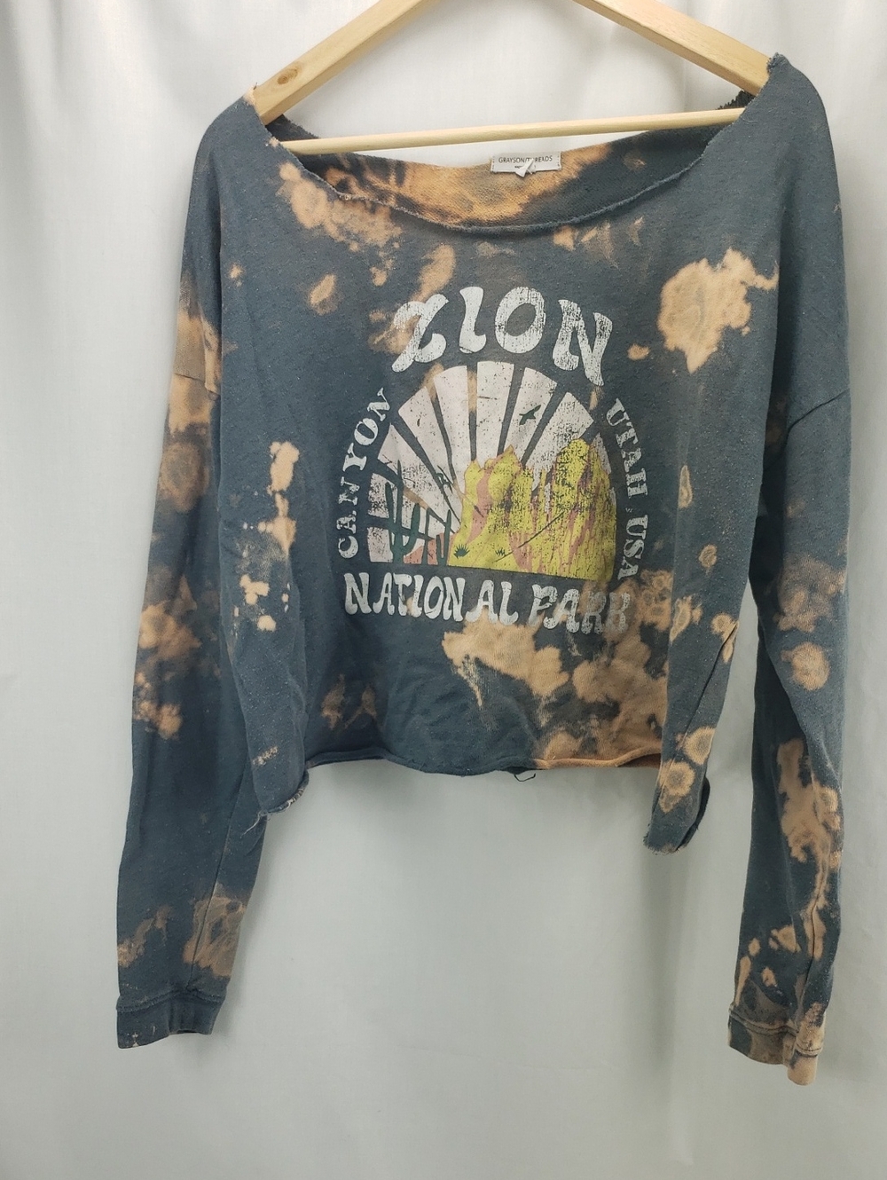 Grayson/Threads Tie Dye Crop Top Zion Canyon National Park Size Small
